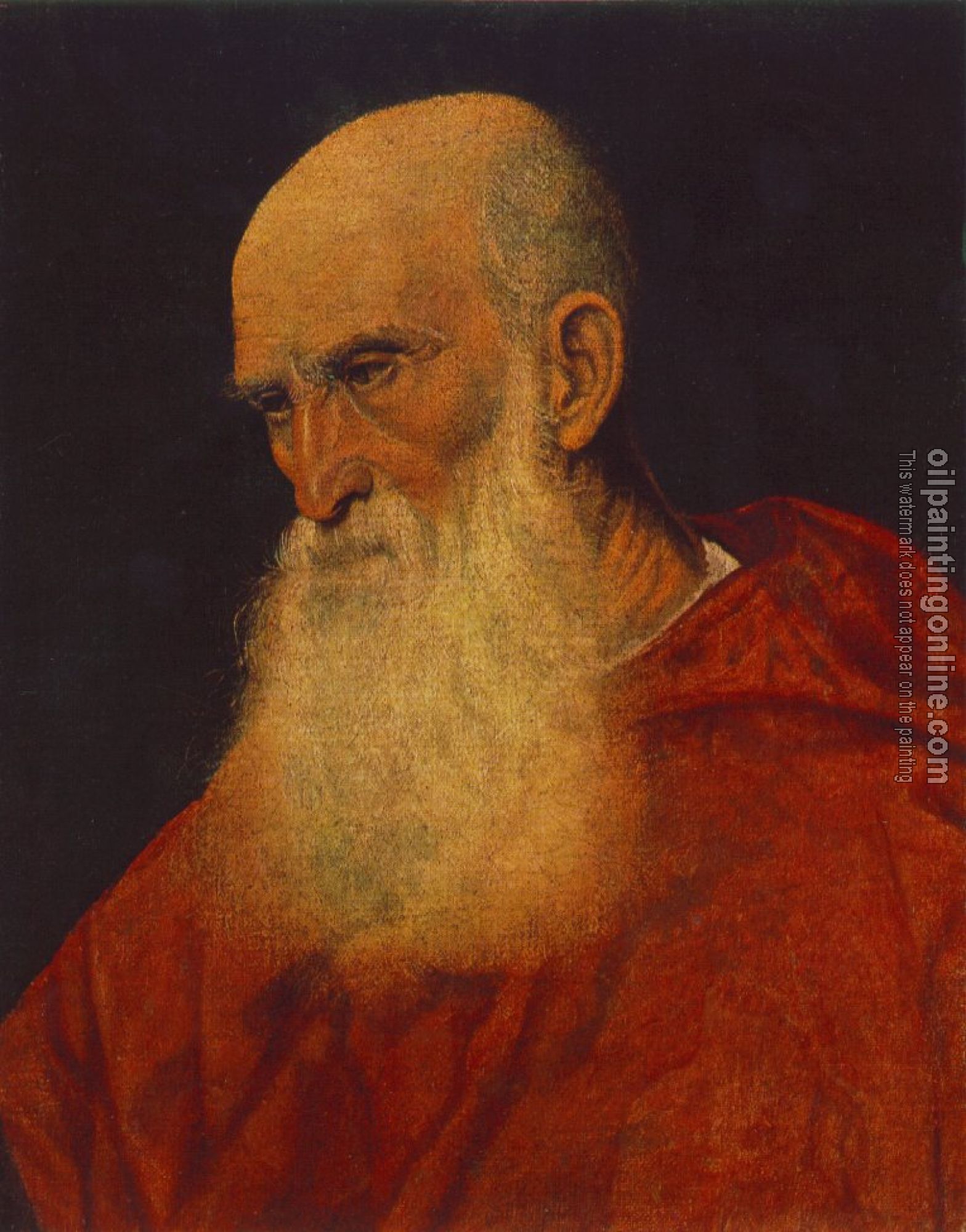 Titian - Portrait of an Old Man, Pietro Cardinal Bembo